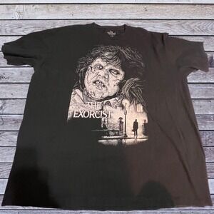 The Exorcist 2XL T-Shirt Mens Black Excellent Horror Movie Graphic Regan MacNeil